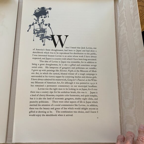 Facing East Jack Levine James A. Michener Signed Limited Edition 1970 Maecenas P - Picture 4 of 11